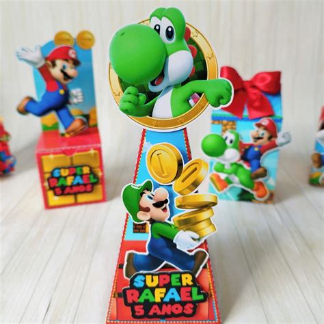 Kit Festa Super Mário Bros 40 Itens Elo7 Produtos Especiais