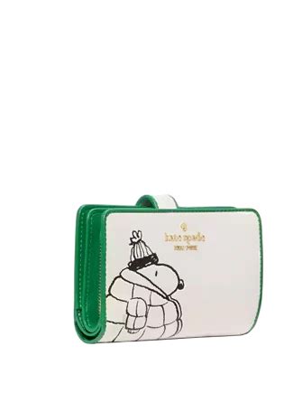 Kate Spade New York Peanuts X Ksny Medium Bifold Wallet Brixton Baker
