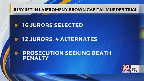 Jury Selected In Lajeromeny Browns Capital Murder Trial Oct 25 2023