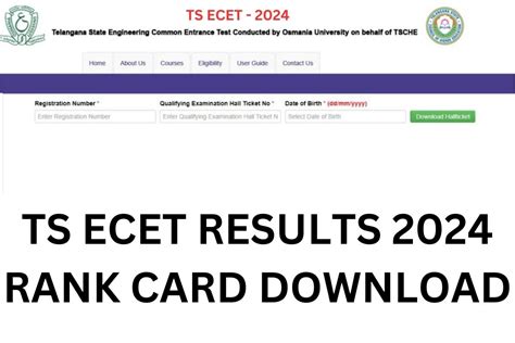 Ts Ecet Results Ecet Tsche Ac In Rank Card Manabadi Link