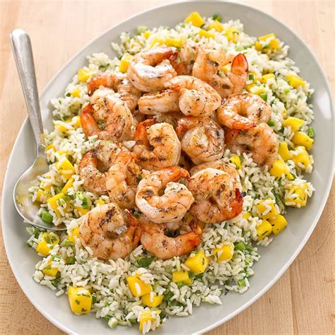 Grilled Shrimp with Coconut Rice Salad | America's Test Kitchen Recipe