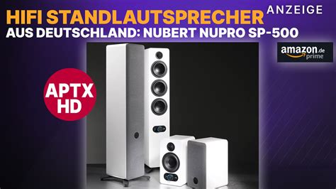 Nubert Nupro Sp Hifi Highend Lautsprecher Mit Bluetooth Und Aptx