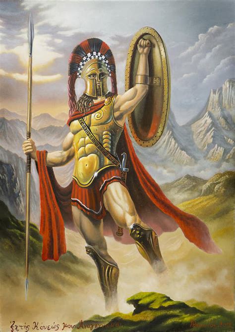 Spartan Warrior Art Print By Panagiotis Athanasiadis