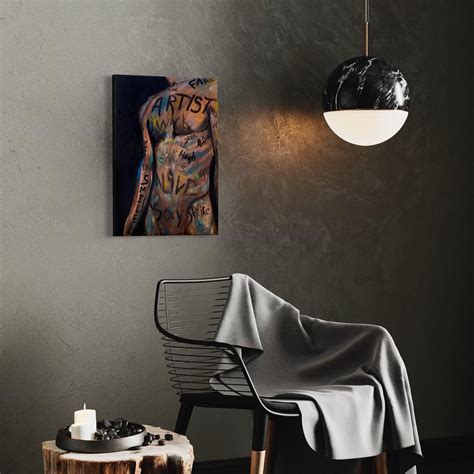 Nude Male Torso Wall Art Original Erotic Artwork Gifts For Her Sexy Bedroom Painting Sexy