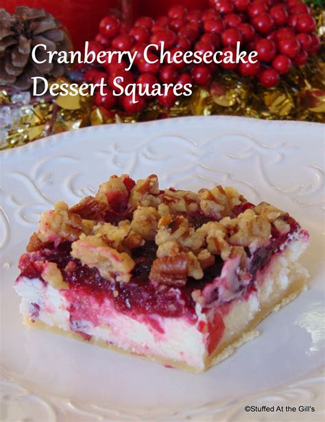 Cranberry Cheesecake Dessert Squares