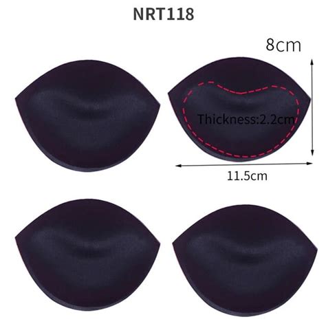 Pcs Pair Soft Spong Bra Pads Bikini Chest Cup Push Up Insert Foam