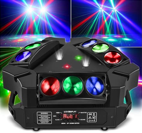 Amazon FODEXAZY Spider Moving Head DJ Lights 9 X 10W RGB LED DJ