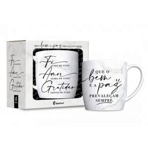 Caneca Porcelana Urban F Amor E Gratid O Ml Brasfoot Leroy Merlin