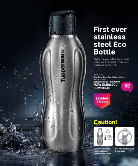 Stainless Steel Eco Bottle Ml Tupperware Plus