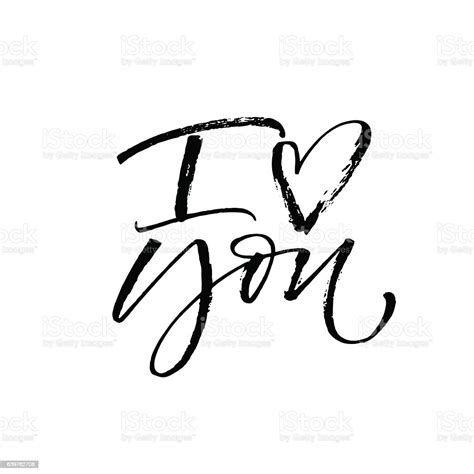 I Love You Postcard Stock Illustration Download Image Now Abstract