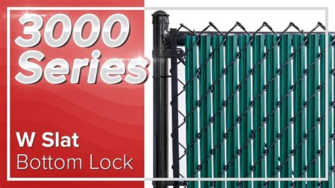 W Slat With Bottom Lock For Chain Link Fence By Fenpro Youtube