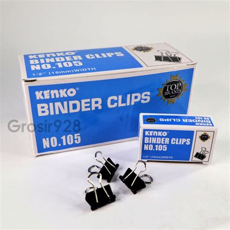 Jual Binder Clips Penjepit Kertas Kenko No 105 Shopee Indonesia