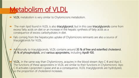 Abnormalities in lipoproteinemia