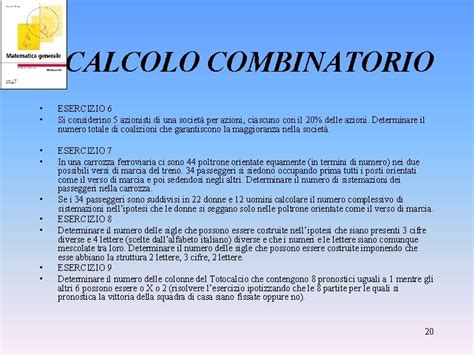 CALCOLO COMBINATORIO Principio Fondamentale Del Calcolo Combinatorio Se