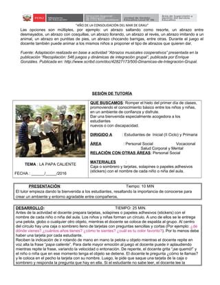 Plan De Bienvenida A Los Estudiantes Pdf