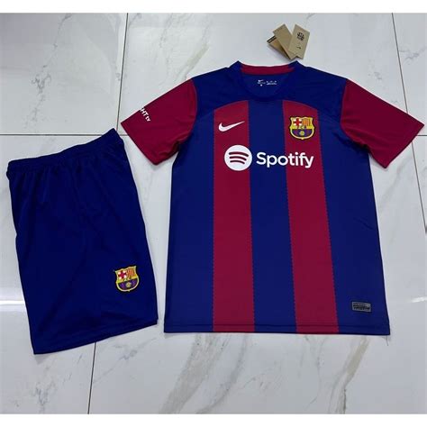 Jual Setelan Fullset Jersey Celana Bola Barcelona Home New