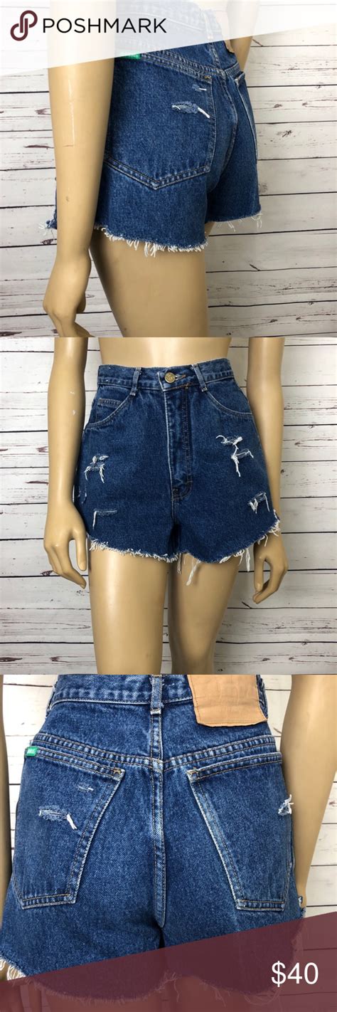 Vintage Jordache Jean Shorts Cut Off High Waisted High Waisted