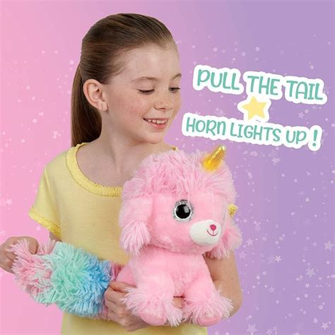 Ploosh Glowcorns Puppycorn Interactive Plush With Light Up Horn By