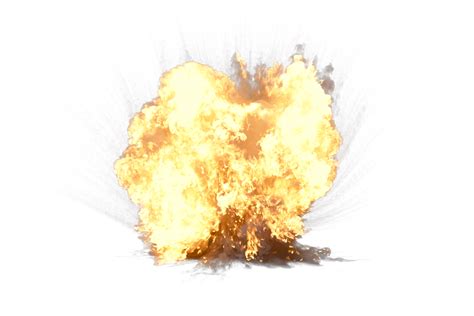 Artillery explosion on transparent background 43222704 PNG