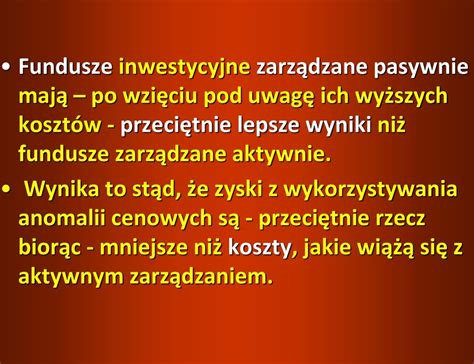 Wykład 6 Zarządzanie portfelem aktywów Zarządzanie aktywne i pasywne