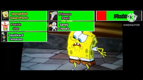 The Spongebob Squarepants Movie Final Battle With Healthbars