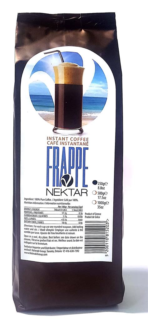 Греческий кофе Фраппе растворимый Nectar 250 гр по цене 980 руб: купить ...