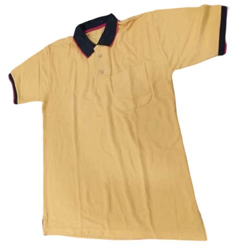 Plain Men Light Brown Poly Cotton Polo T Shirt At Rs 200 Piece In