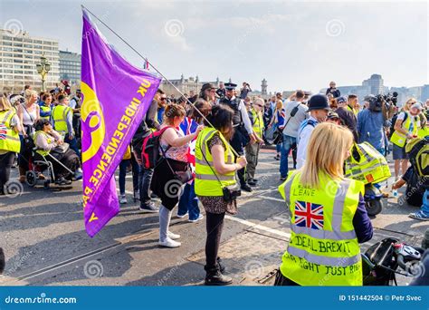 Pro Brexit Protest In Central London Editorial Stock Image Image Of