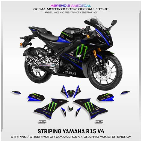 Jual Striping R V Grafis Me Stiker Motor Yamaha R V Design