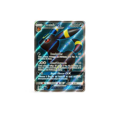 Carte Pok Mon Noctali Gx Pv Soleil Lune Neuf Fr