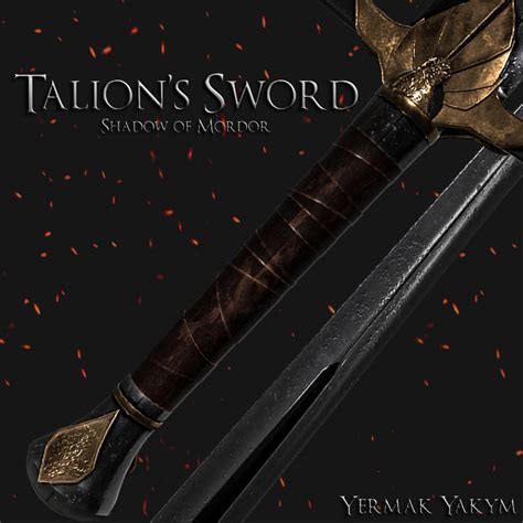 Artstation Talions Sword Shadow Of Mordor