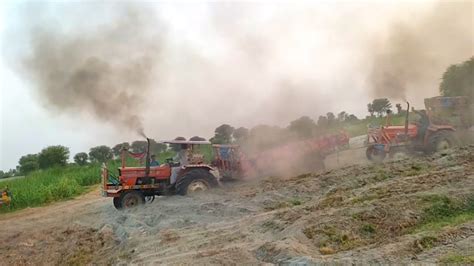 Alghazi Tractor Power Fails Fait Tractor Trolley Stuck In Sand