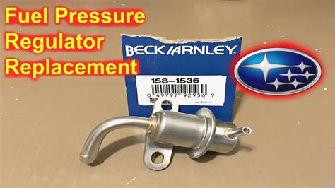 Subaru Fuel Pressure Regulator Replacement YouTube