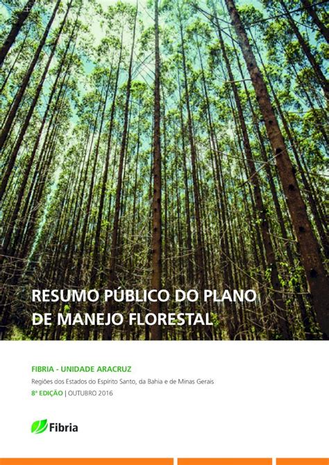 Pdf Resumo Plano Manejo Florestal Aracruz Abaf Resumo P Blico