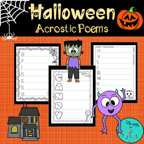 Halloween Acrostic Poems Made By Teachers