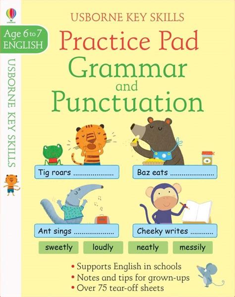 Usborne Key Skills Grammar And Punctuation Practice Pad Ages 6 7 Wordunited