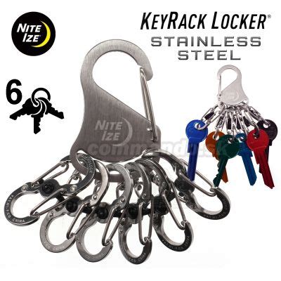 K Enka Keyrack Locker Stainless Steel Nite Ize S Biner Commando Sk