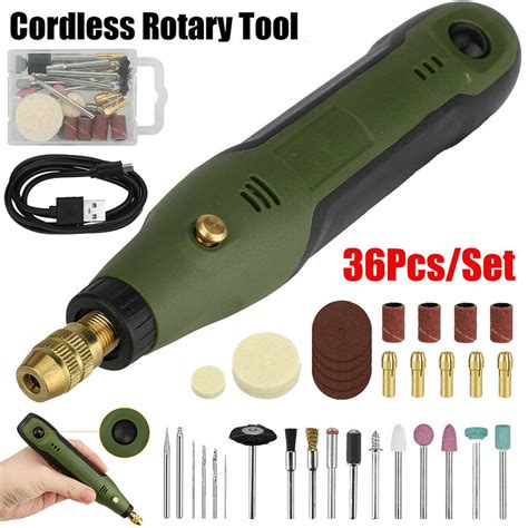 Electric Mini Rotary Tool Polishing Drill Kit Variable Speed W33pcs