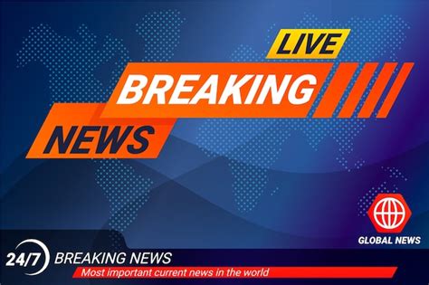 Live breaking news banner template | Free Vector