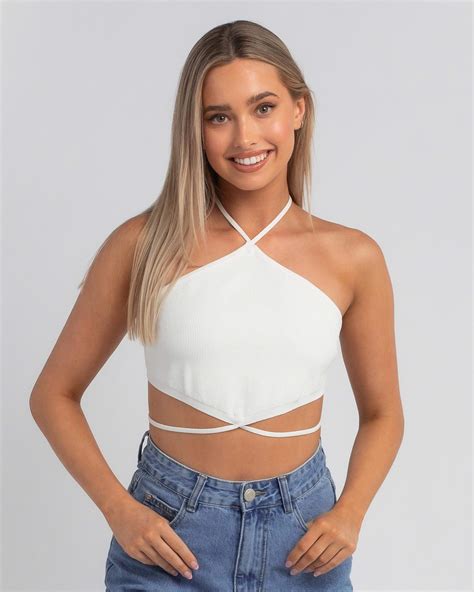 Shop Ava And Ever Ceecee Knit Top In White Fast Shipping And Easy Returns City Beach Australia