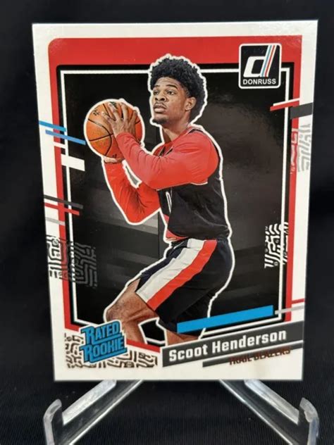 Donruss Base Rookie Scoot Henderson Rc Trail Blazers Eur