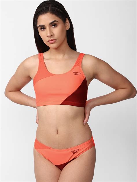 Buy Reebok Colourblocked Swim Bikini Set Swimwear For Women Myntra