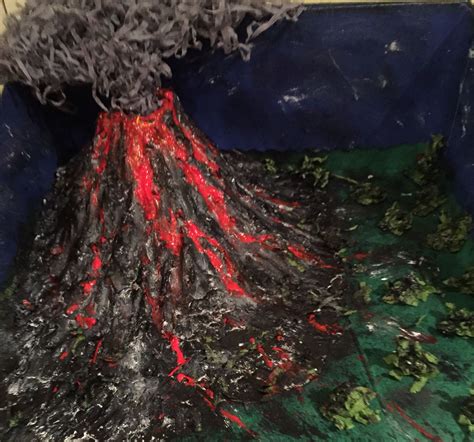 Макет вулкана | Русалочка, Макет, Вулкан