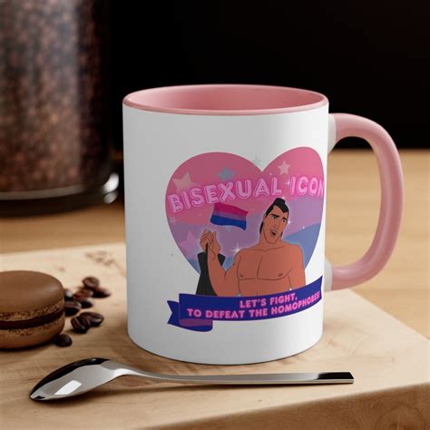 Mulan Li Shang Bisexual 11 Oz Mug Bisexual Flag Lgbtq Coffee Cup