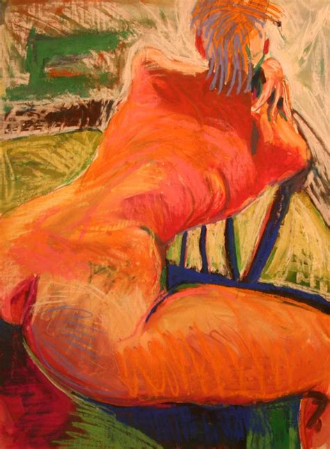 Red Nude Painting By Bruce Klein Saatchi Art