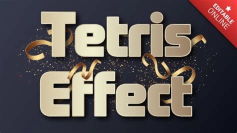 Tetris Effect Text Effect Generator