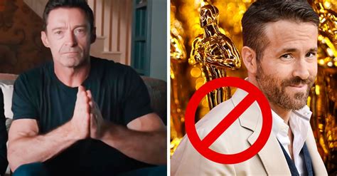 Hugh Jackman Pide No Nominar A Ryan Reynolds En Los Óscar