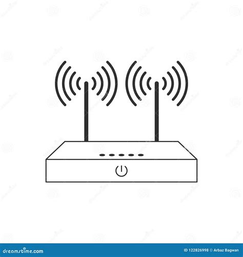 Router Wifi Icon Stock Vector Illustration Of Connection