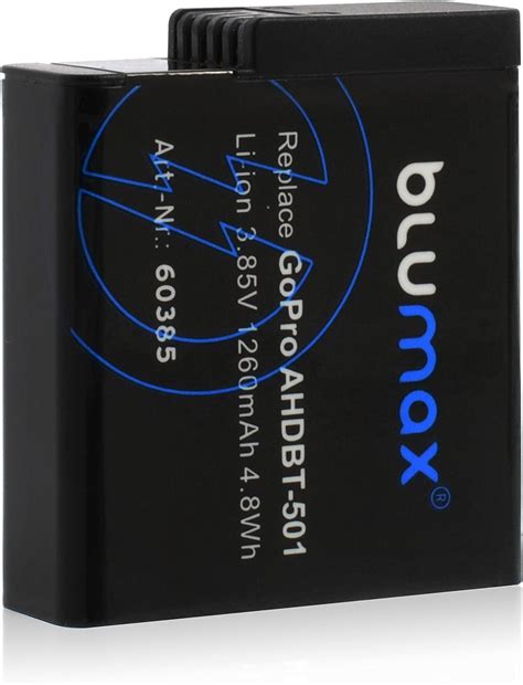 Blumax Batterie Li Ion Pour Gopro Hero Hero Black Aabat