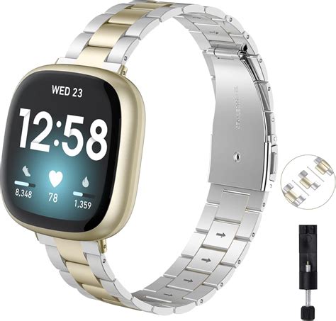 Toyouths Metal Strap Compatible With Fitbit Versa Versa Sense